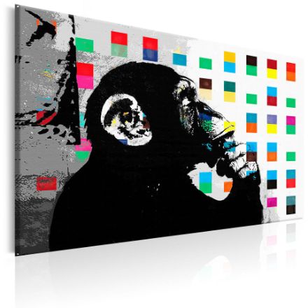 Quadro - La Scimmia Pensatrice di Banksy