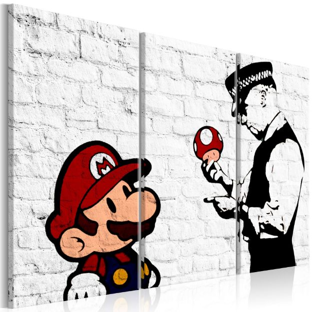 Quadro - Mario Bros (Banksy)
