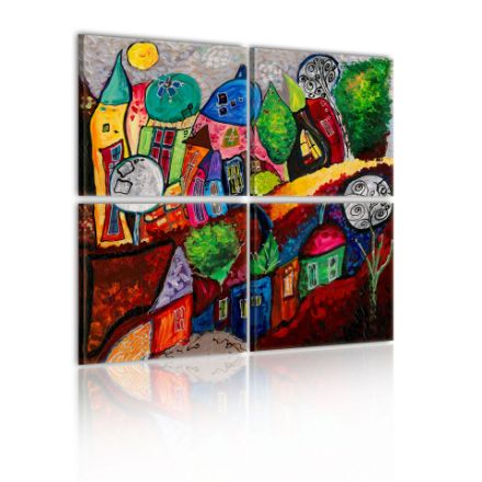Immagine di Quadro - Cittadina colorata