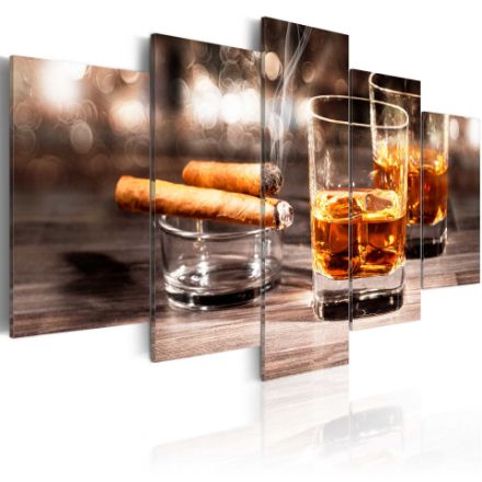Quadro - Sigaro e whisky