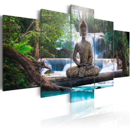 Quadro - Buddha e cascata