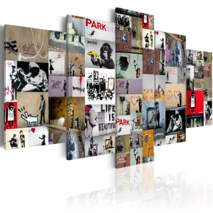 Quadro - Arte del Collage: Banksy IV