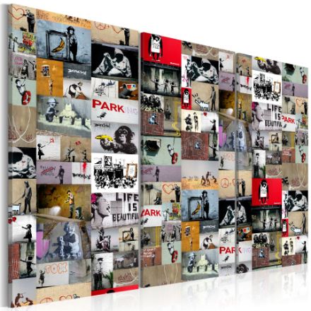Quadro - Arte del Collage: Banksy III