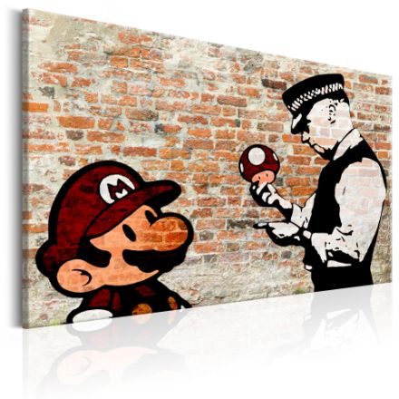 Quadro - Banksy: Cautela della Polizia
