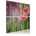 Quadro - Bambù e orchidea