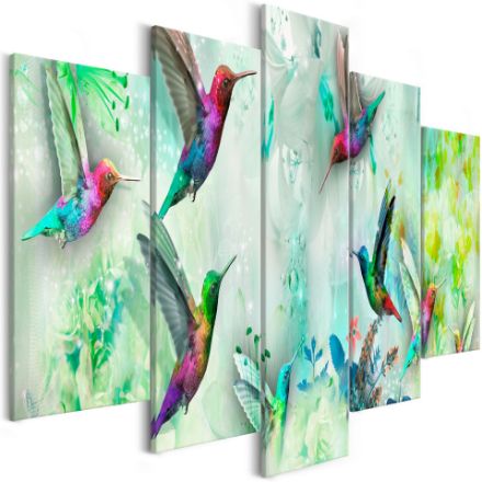 Quadro - Colibrì colorati