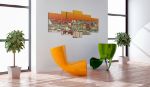 Quadro - Cielo parigino color arancio