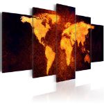 Quadro - Mappamondo Lava Caldo