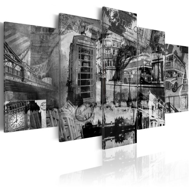 Quadro - Essenza di Londra: 5 pezzi
