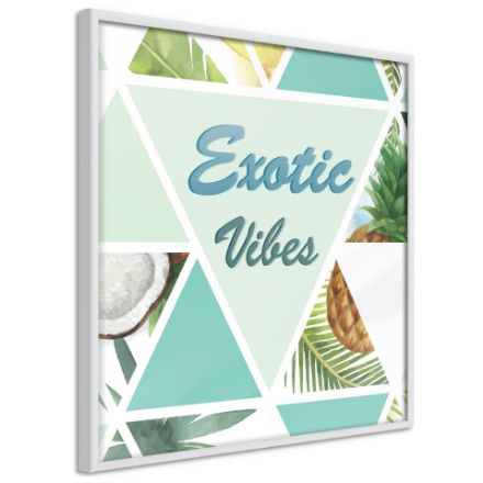 Poster - Mosaico Tropicale (Quadrato)