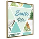 Poster - Mosaico Tropicale (Quadrato)