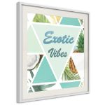 Poster - Mosaico Tropicale (Quadrato)