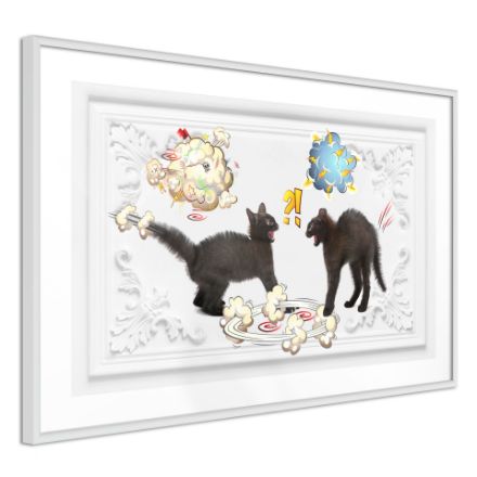 Poster - Lotta tra gatti