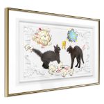 Poster - Lotta tra gatti