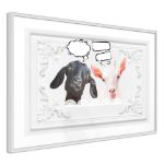 Poster - Conversazione di due capre