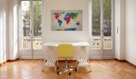 Quadro - Map of the world - an explosion of colors