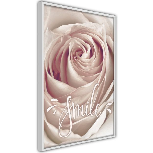 Poster - Rosa con un messaggio 