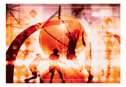 Fotomurale adesivo - Il mio sport: pallacanestro