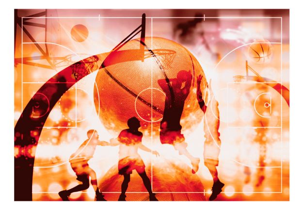 Fotomurale adesivo - Il mio sport: pallacanestro