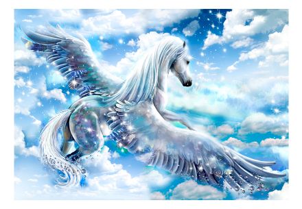 Fotomurale adesivo - Pegasus (Blu)
