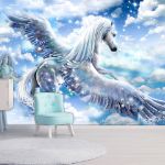 Fotomurale adesivo - Pegasus (Blu)