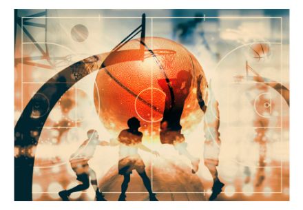 Fotomurale adesivo - Amo il basket!