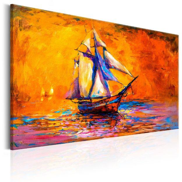 Quadro - Oceano del sole al tramonto