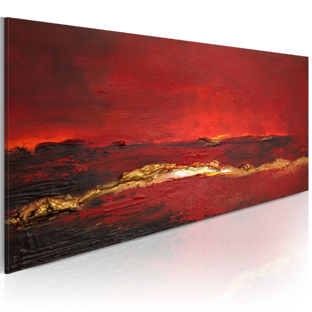 Quadro dipinto - Oceano rosso