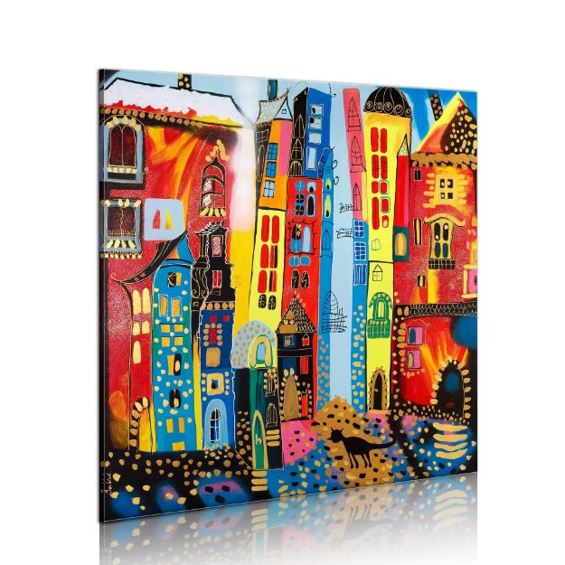 Quadro dipinto - strada magica