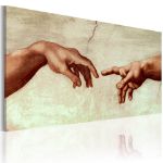 Quadro dipinto - La creazione di Adamo: frammento