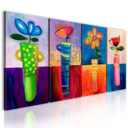 Quadro dipinto - Colori dell'arcobaleno