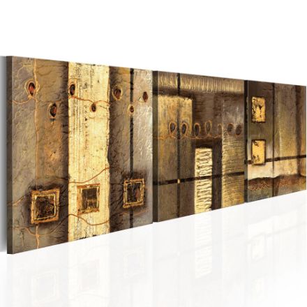 Quadro dipinto - Composizione dorata