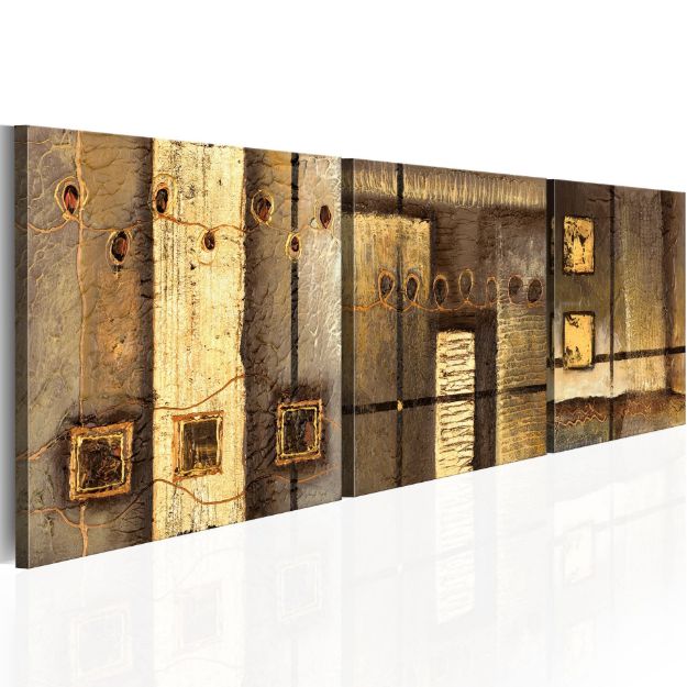Quadro dipinto - Composizione dorata