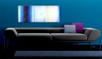 Quadro dipinto - Liquido blu