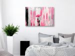 Quadro - Ombrello in Amore Rosa