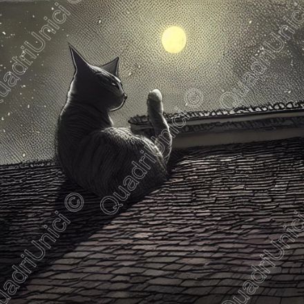 QuadroUnico - Felino Lunare
