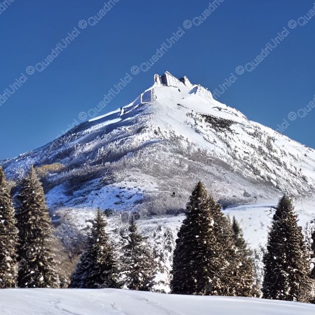 QuadroUnico - Neve in Montagna