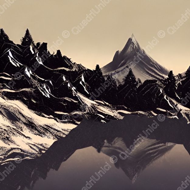 QuadroUnico - Neve in Montagna