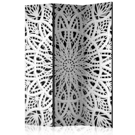 Paravento -  Mandala Bianco 3 pannelli 