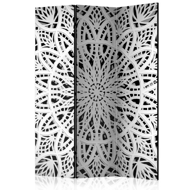 Paravento -  Mandala Bianco 3 pannelli 