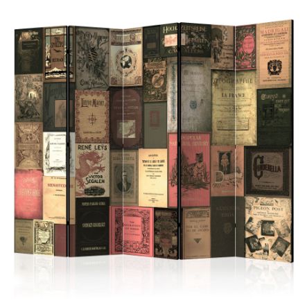 Paravento -  Libri del Paradiso 5 pannelli