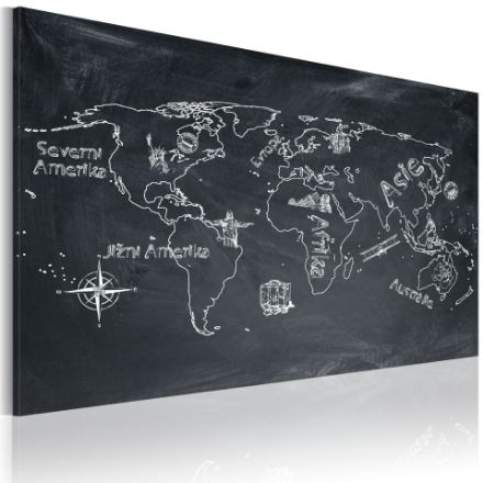 Quadro - Lezione di geografia (lingua ceca)