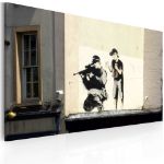 Quadro - Tiratore scelto e bambino (Banksy)