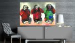 Quadro - Tre scimmie sagge